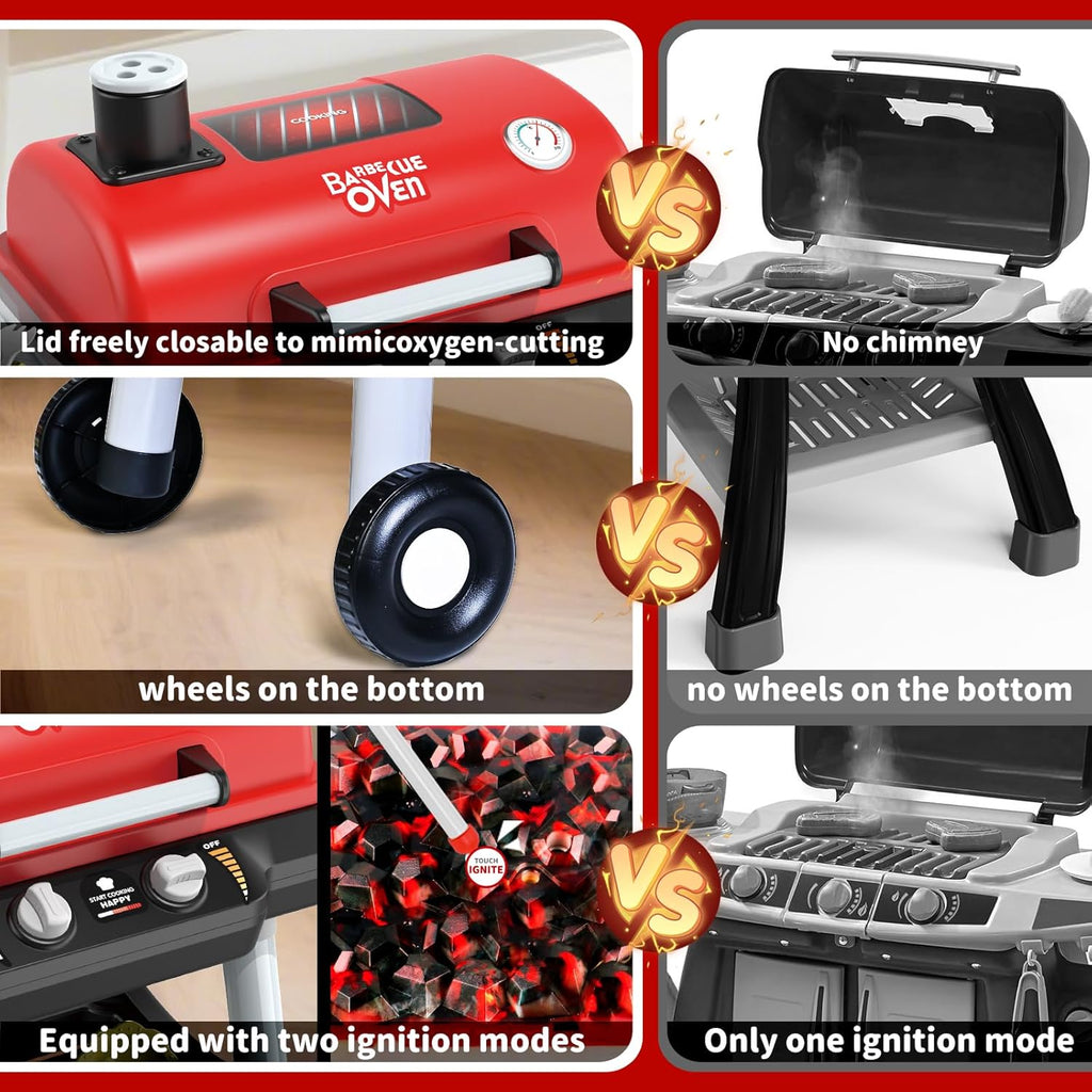 Folding lid, two ignition modes, mobile cart design