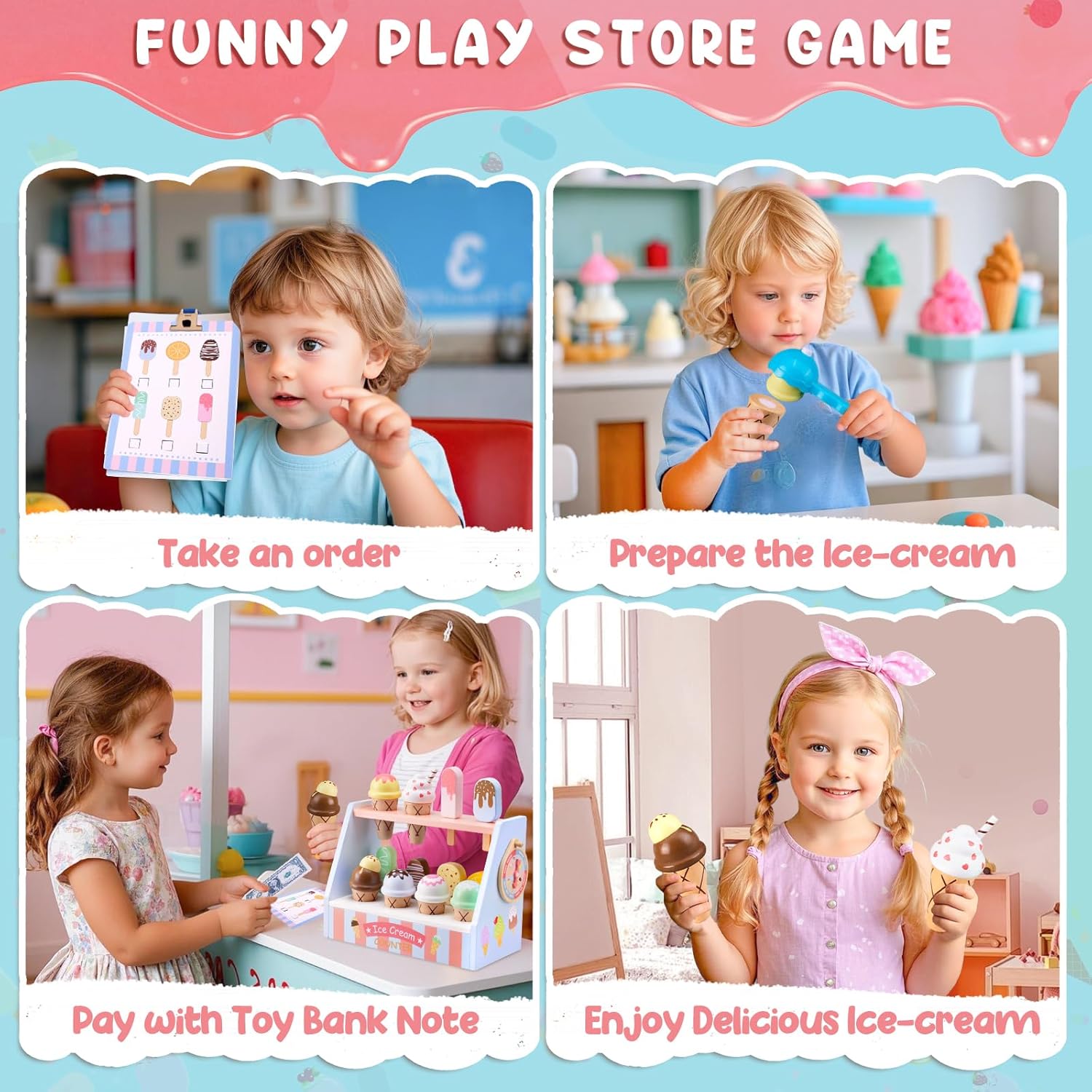 Four ways to play — order, prepare, pay, enjoy