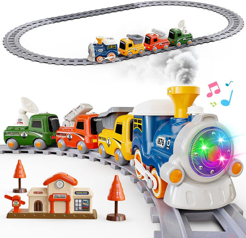 1876 Steam Express Train Set — full track and station