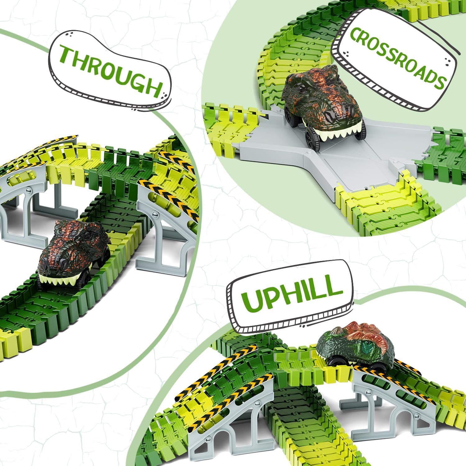 Through, crossroads, and uphill terrain features