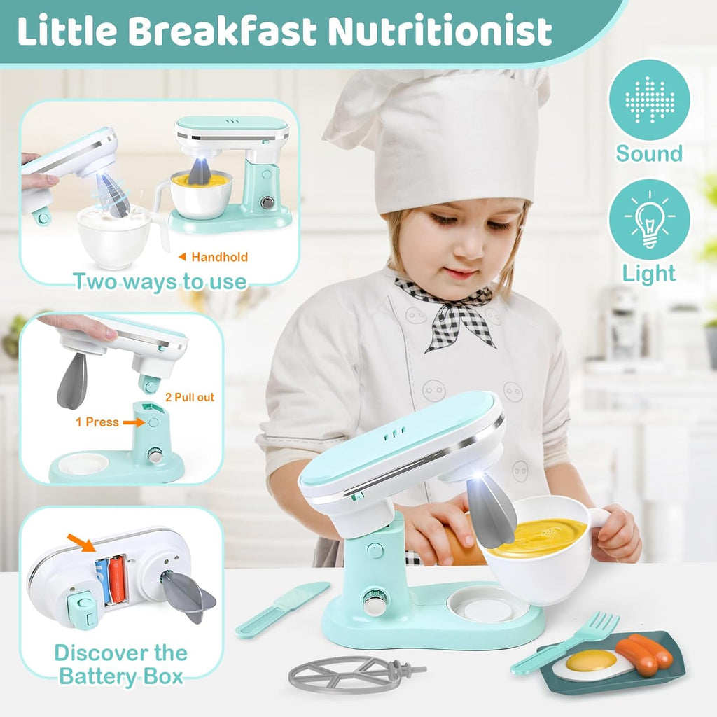 Light-up stand mixer with two ways to use