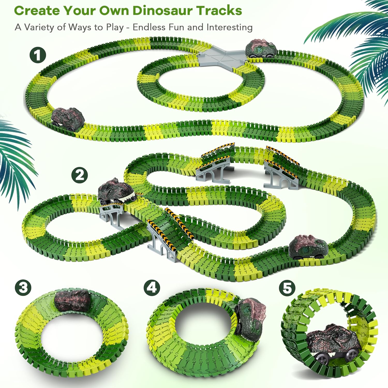 Five ways to build — loop, figure-8, mountain, switchback, coil